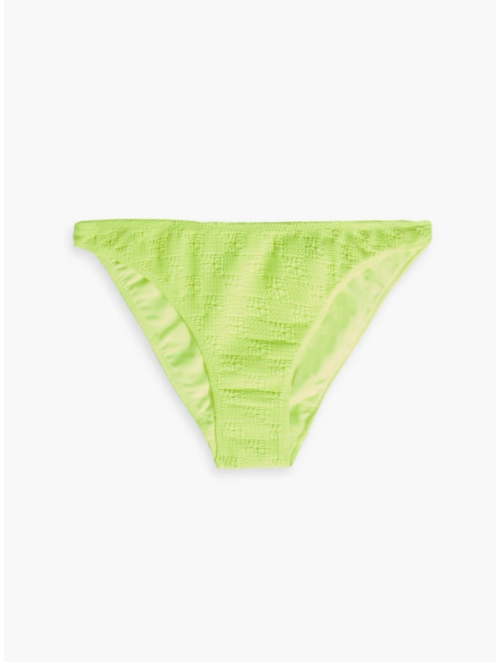 ALEXANDER WANG Neon Yellow Stretch Logo Jacquard Bikini briefs XS NWT $150